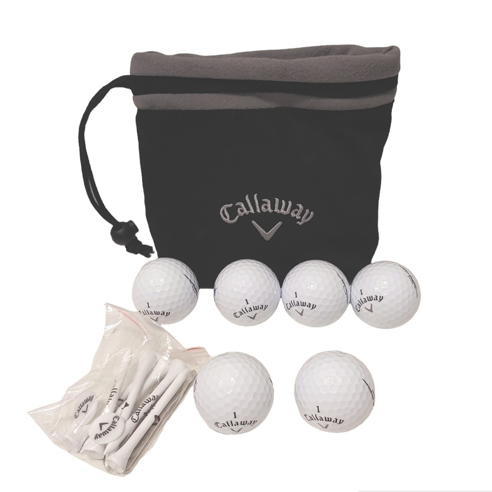 Callaway Valuables Pouch American family 6 Warbird plus golf balls Set  Unused